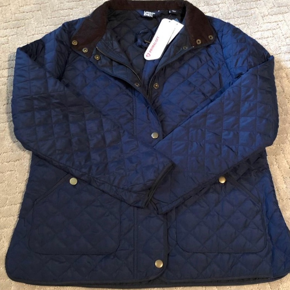 Land End Quilted Barn Coat lightweight